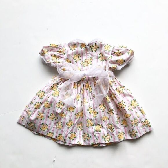 Vintage Jo Joes floral organza party dress 18m - Picture 5 of 5